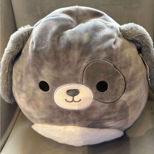 Squishmallow 12" Gustavus the Gray Plush Dog With Tag